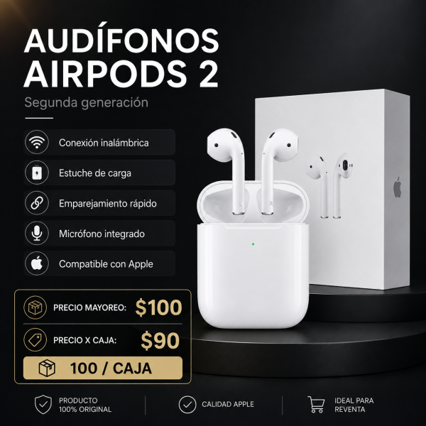 AirPods segunda generación – AIRPOD 2 - Maxi Accesorios México