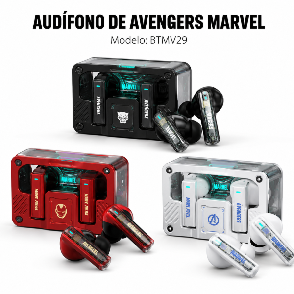 Audífono Avengers Marvel – BTMW29 en México - Maxi Accesorios México