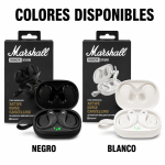 Audífono Bluetooth Marshall de gancho con indicador – M28 en… - Maxi Accesorios México