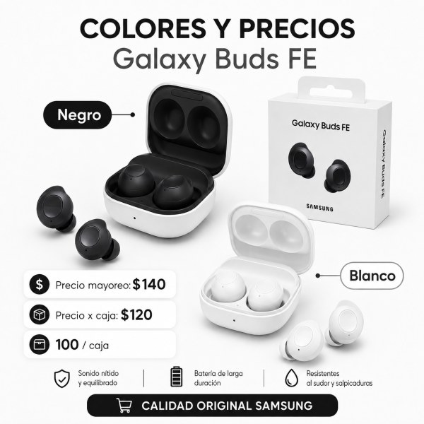 Audífono Bluetooth Samsung – GALAXY BUDS FE - Maxi Accesorios México