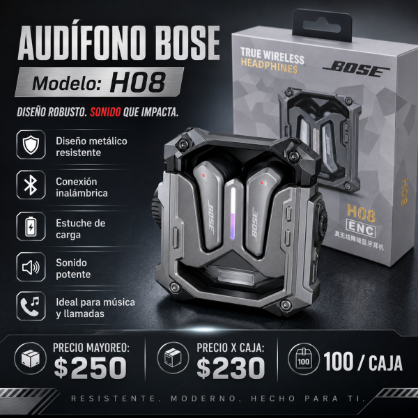 Audífono Bose – H08 - Maxi Accesorios México