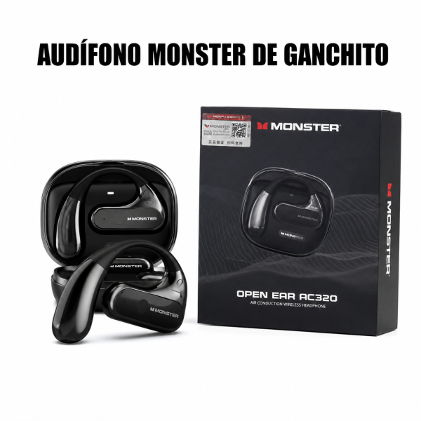 Audífono Monster de Gancho – AC320 en México - Maxi Accesorios México