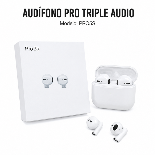 Audífono Pro de triple audio – PROS5 en México - Maxi Accesorios México