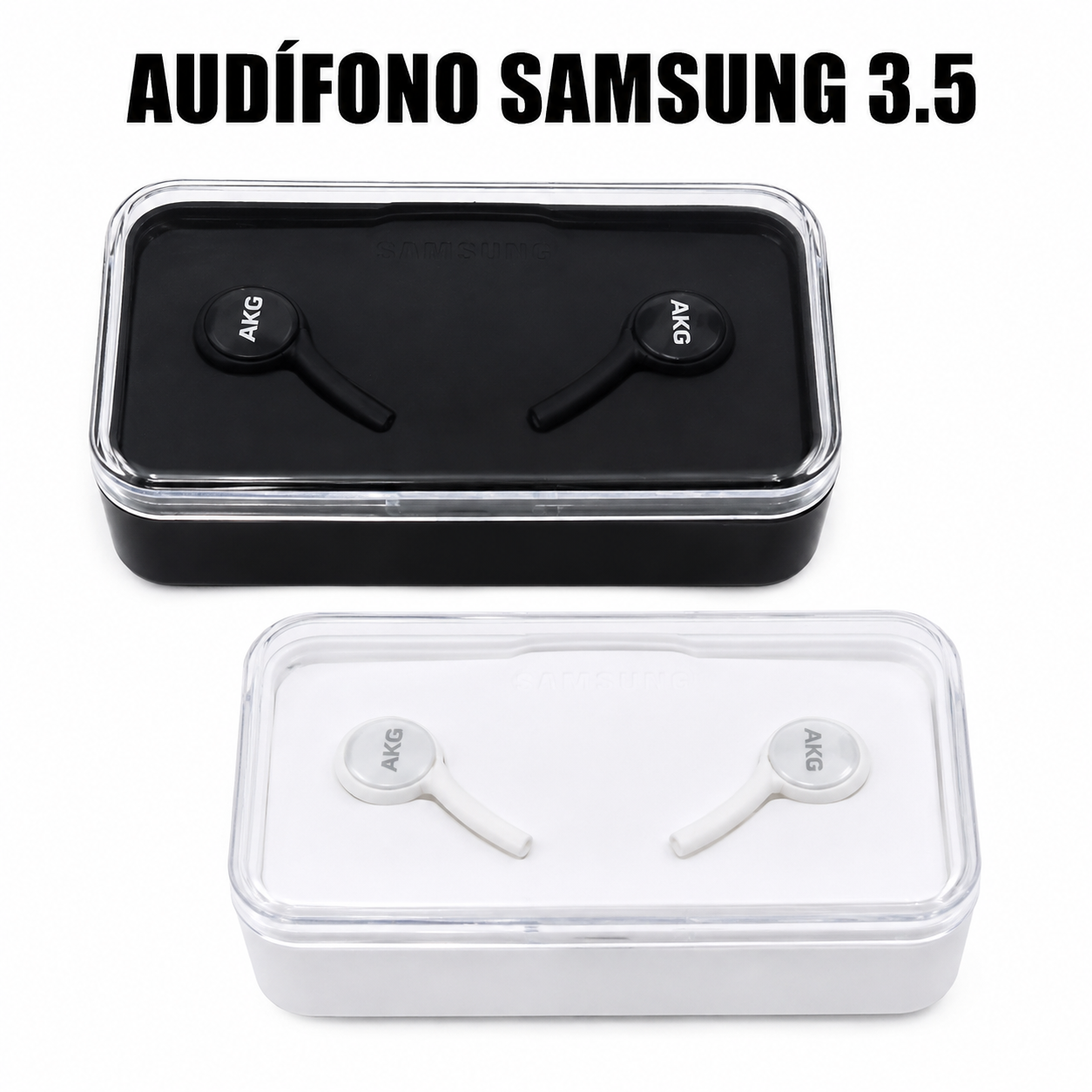 Audífono Samsung 3.5 mm - AKG PLÁSTICA Audífono Samsung 3.5 mm – AKG PLÁSTICA en México - Maxi Accesorios México