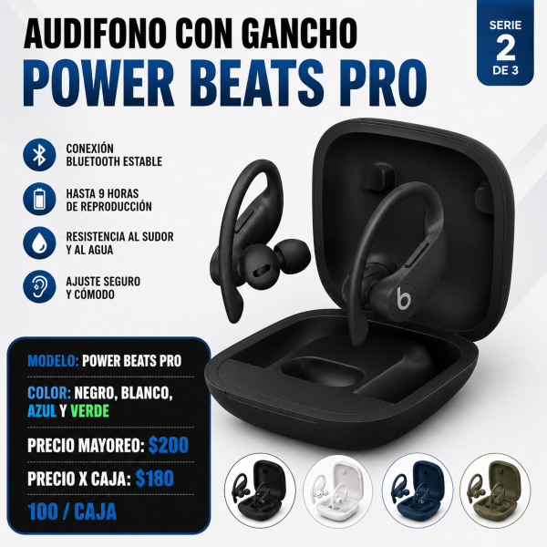 Audífono con gancho – POWER BEATS PRO - Maxi Accesorios México