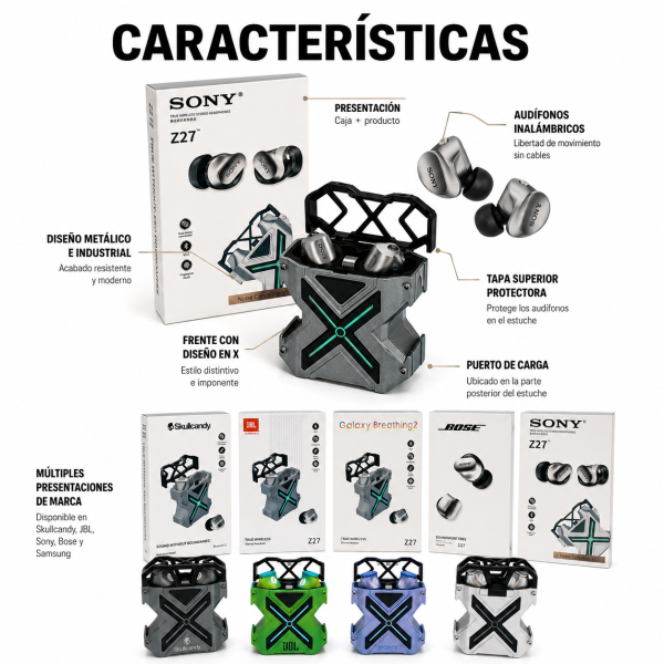 Audífono de metal – 227 - Maxi Accesorios México