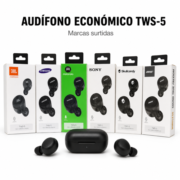 Audífono económico – TWS-5 en México - Maxi Accesorios México