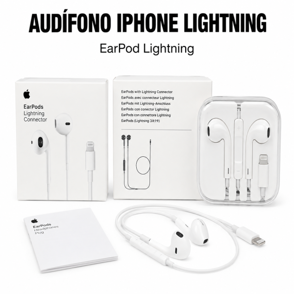 Audífono iPhone con entrada Lightning – EARPOD LIGHTNING en… - Maxi Accesorios México