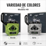 Audífono metálico con indicador de batería – H9 - Maxi Accesorios México