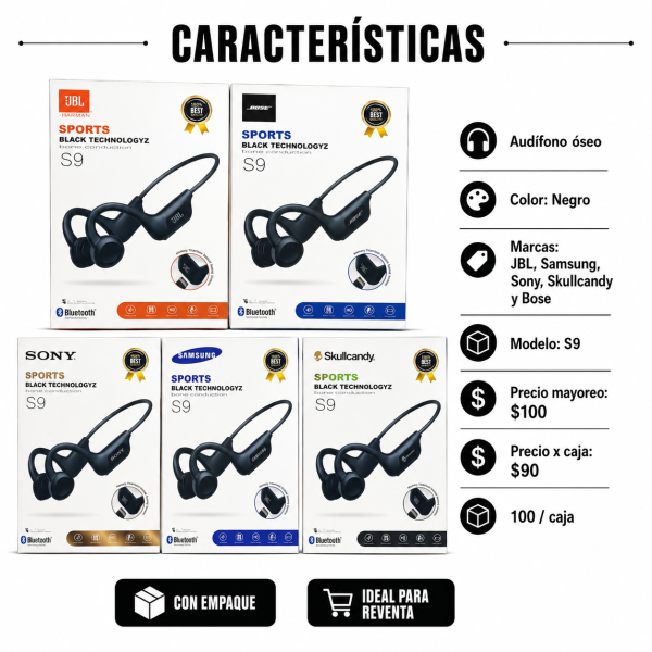 Audífono óseo – S9 - Maxi Accesorios México