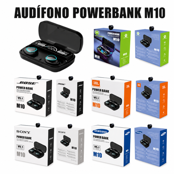 Audífono powerbank – M10 en México - Maxi Accesorios México