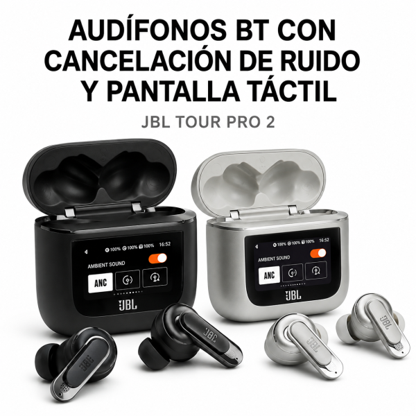 Audífonos Bluetooth con cancelación de ruido y pantalla táctil… - Maxi Accesorios México