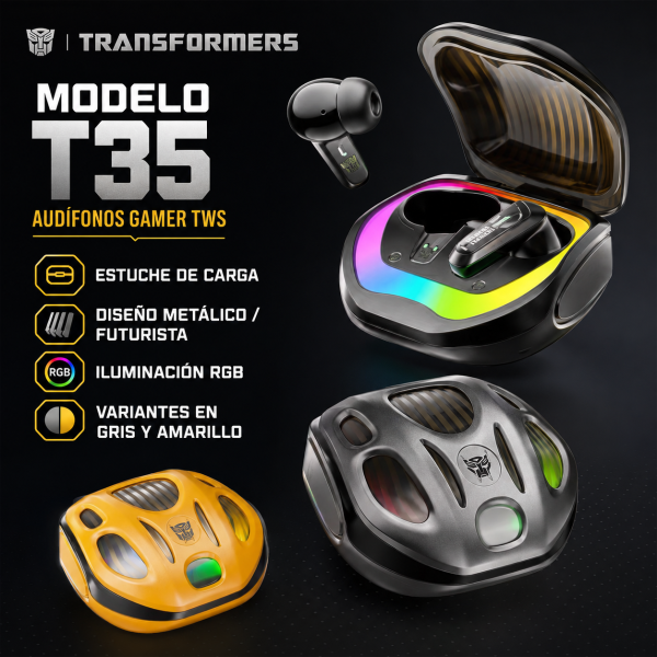 Audífonos Gamer Transformers – T35 - Maxi Accesorios México