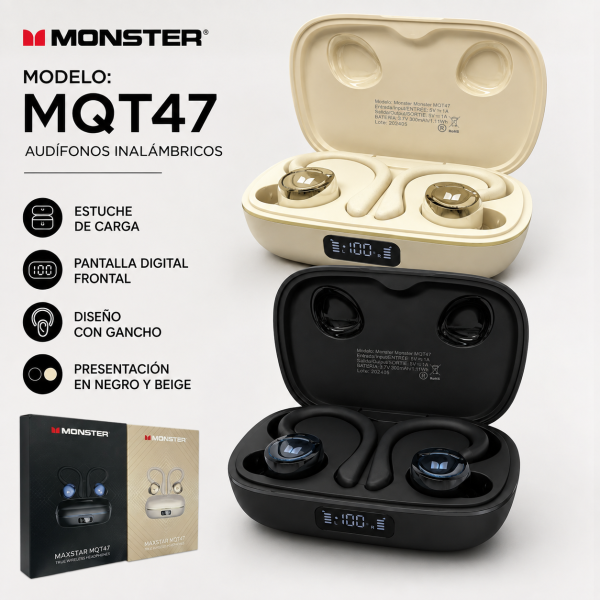 Audífonos Monster – MQT47 - Maxi Accesorios México