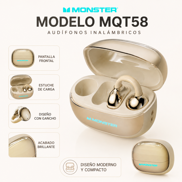 Audífonos Monster – MQT58 - Maxi Accesorios México