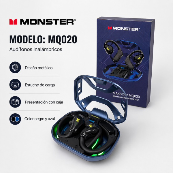 Audífonos Monster Metálico – MQO20 - Maxi Accesorios México