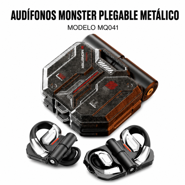 Audífonos Monster Plegable Metálico – MQO41 en México - Maxi Accesorios México
