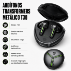 Audífonos Transformers Metálico – T30 - Maxi Accesorios México