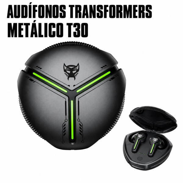 Audífonos Transformers Metálico – T30 en México - Maxi Accesorios México