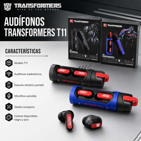 Audífonos Transformers – T11 - Maxi Accesorios México