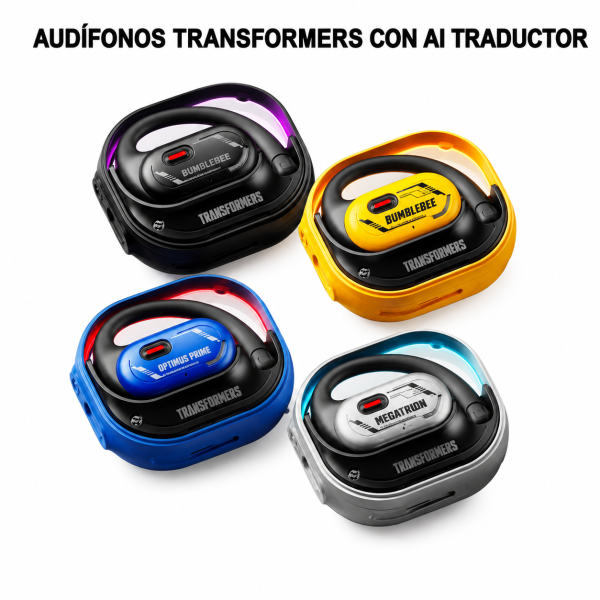 Audífonos Transformers con AI Traductor – T15 en México - Maxi Accesorios México