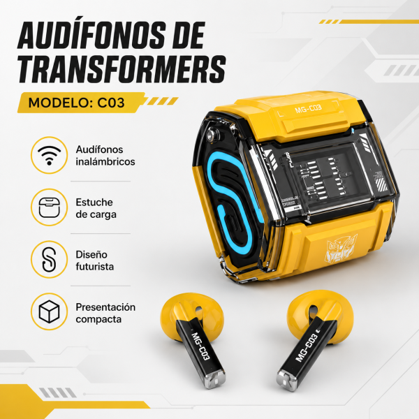 Audífonos de Transformers – C03 - Maxi Accesorios México