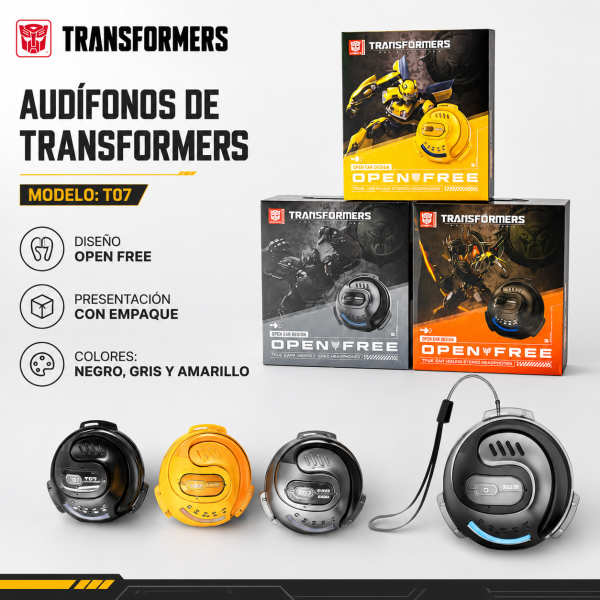Audífonos de Transformers – T07 - Maxi Accesorios México