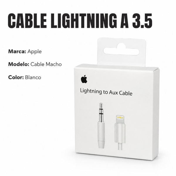 Cable Lightning a 3.5 mm – CABLE MACHO en México - Maxi Accesorios México