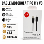 Cable Motorola Tipo C y V8 – CABLE MOTO en México - Maxi Accesorios México