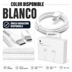 Cable Tipo C a Tipo C de 1 m tejido – CABLE 1M IP15 - Maxi Accesorios México