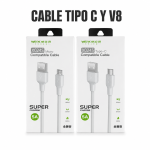 Cable Tipo C y V8 – K024S en México - Maxi Accesorios México