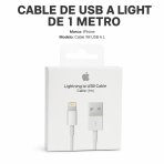 Cable USB a Lightning de 1 m – CABLE 1M USB A L en México - Maxi Accesorios México