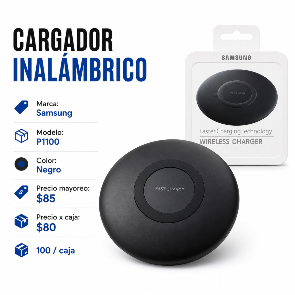 Cargador inalámbrico – P1100 en México - Maxi Accesorios México