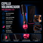 Cepillo voluminizador para brushing 3 en 1 – HGS01 - Maxi Accesorios México