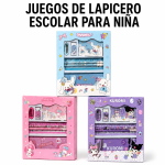 Juego de lapicero escolar para niña – 8002 en México - Maxi Accesorios México
