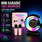 Mini karaoke con 2 micrófonos – YS-110 - Maxi Accesorios México