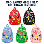 Mochila para niños y niñas con figura de dinosaurio – MX016 en… - Maxi Accesorios México