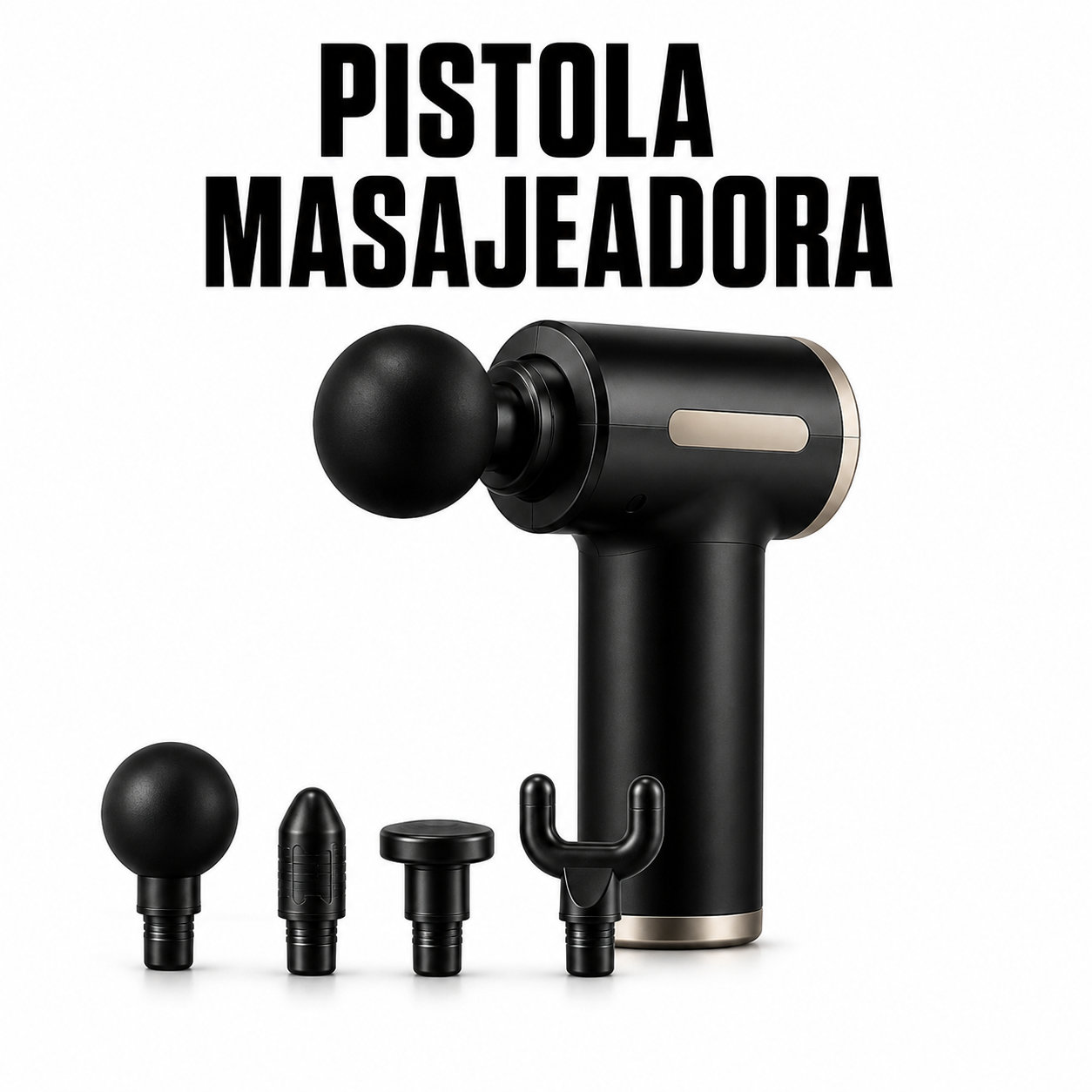 Pistola masajeadora con 4 cabezas - PISTOLA MASAJE Pistola masajeadora con 4 cabezas – PISTOLA MASAJE en México - Maxi Accesorios México