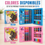 Set de pinturas y colores de 150 piezas – KIT150 - Maxi Accesorios México